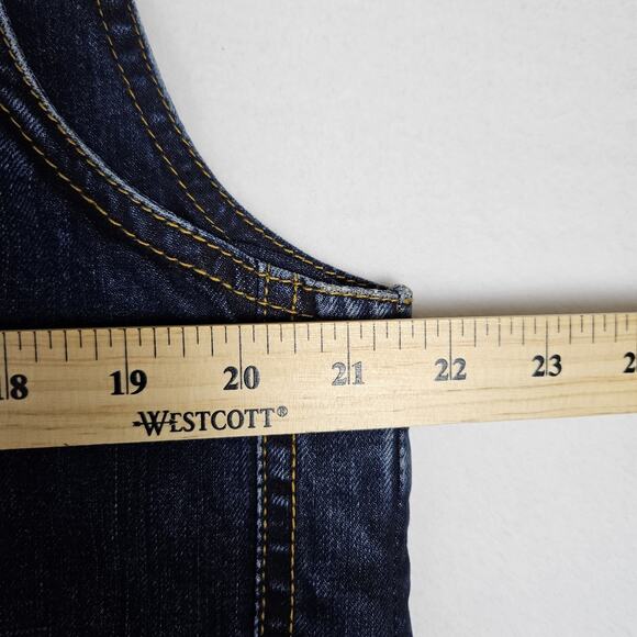 Concealed Carry Mens Denim Vest Western Biker Snap Front Motorcycle Metagear L - Picture 9 of 14